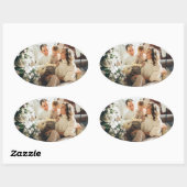 Kerst sticker met gezinsfoto (Vel)