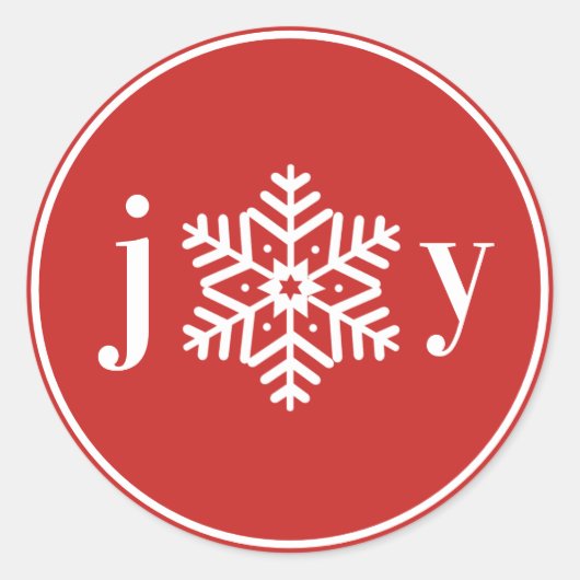 Kerst sticker met vrolijke boodschap (Voorkant)