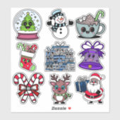Kerst sticker Pack voor kinderen - Feestelijk, Vak (Vel)