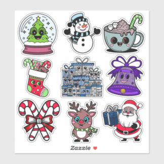 Kerst sticker Pack voor kinderen - Feestelijk, Vak