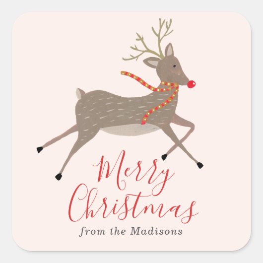 Kerst sticker rendiergames (Voorkant)