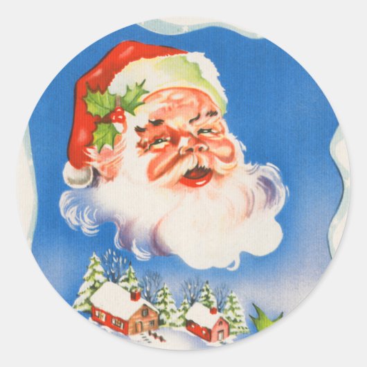  Kerst sticker Santa Claus (Voorkant)