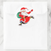 Kerst sticker Santa Gift (Tas)
