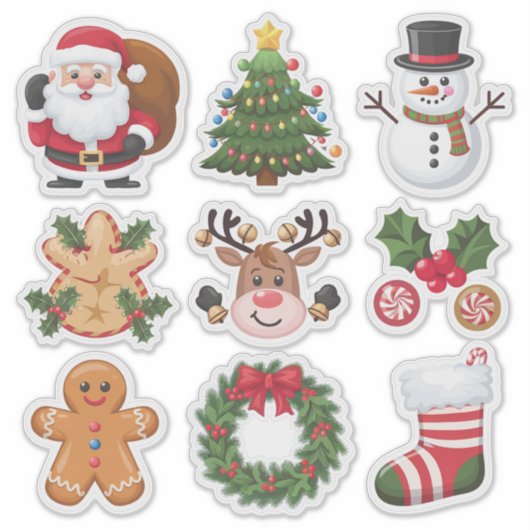 Kerst sticker set (Voorkant)
