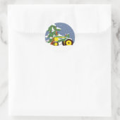 Kerst sticker tractoromhulling (Tas)