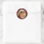 Kerst sticker van cavia's (Tas)