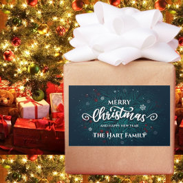 Kerst sticker van sterren en bessen