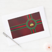 Kerst sticker van sterren en strips (Envelop)