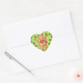 Kerst sticker van Teddy en Stars (Envelop)
