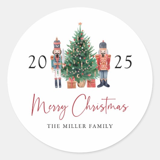 Kerst sticker van voedingskraker (Voorkant)