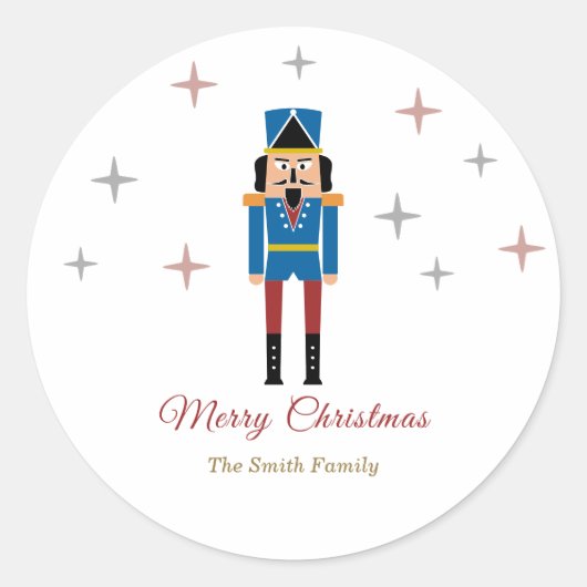 Kerst sticker van voedingskraker (Voorkant)