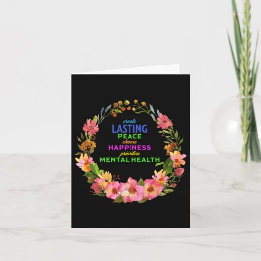 Kerst sticker voor duurzame vrede kaart (Voorkant)