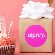 Kerst sticker voor kerstkaarten, cadeaukaartje