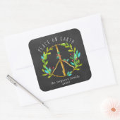 Kerst sticker | Vrede op aarde (Envelop)