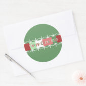 Kerst sticker weergegeven GROEN, maar u kiest kleu (Envelop)