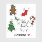 Kerst stickers (Vel)