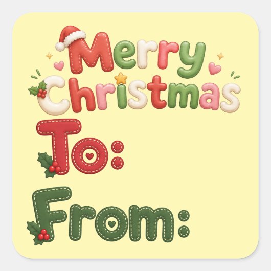 Kerst stickers (Voorkant)