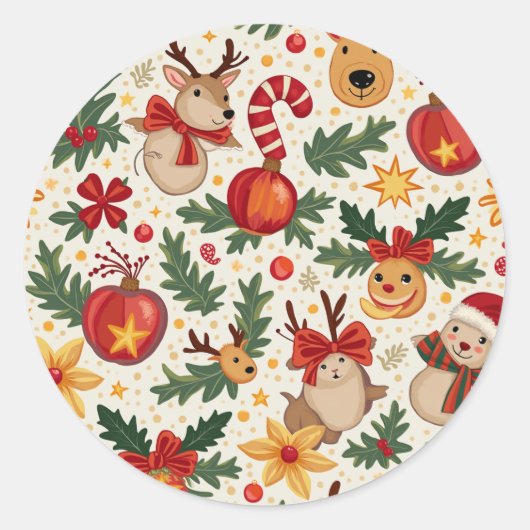 kerst stickers (Voorkant)