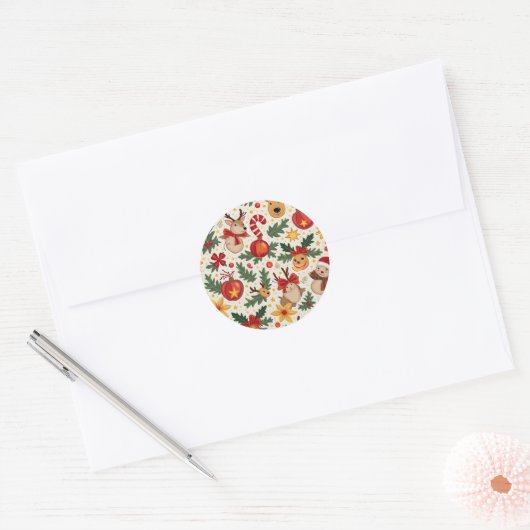 kerst stickers (Envelop)