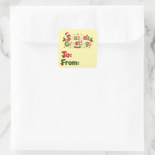 Kerst stickers  (Tas)
