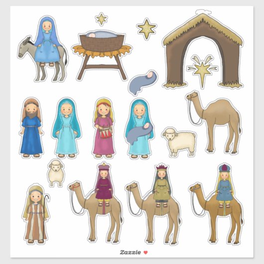 Kerst stickers (Vel)
