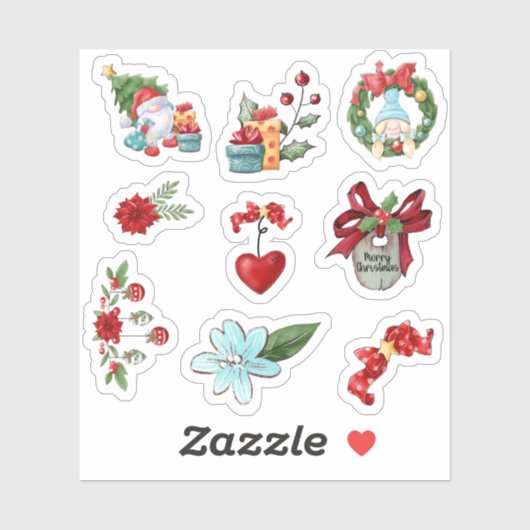 Kerst stickers (Vel)