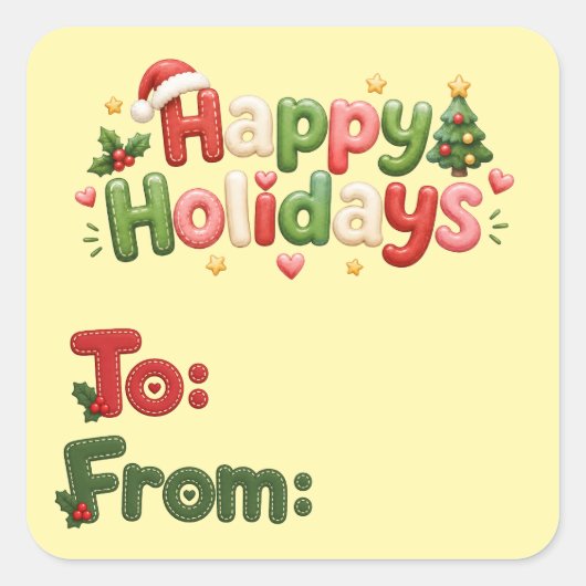 Kerst stickers (Voorkant)