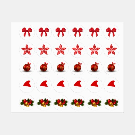 Kerst stickers (Vel)