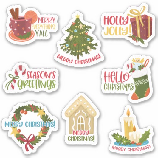 Kerst stickers (Voorkant)