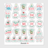 Kerst stickers (Vel)