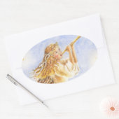 Kerst stickers Angel Oval (Envelop)