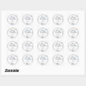 Kerst stickers Blue Christmas Labels (Vel)