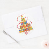 Kerst stickers Boom van Drums Rond (Envelop)