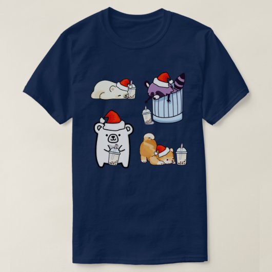 Kerst stickers bundel t-shirt (Design voorkant)