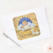 Kerst stickers Christelijk Engel Cadeaus Jesus (Envelop)