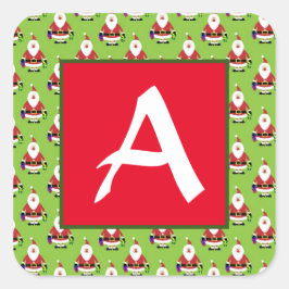 KERST STICKERS DOUANE INITIAAL ENVELOPE SEAL