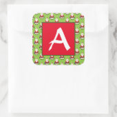 KERST STICKERS DOUANE INITIAAL ENVELOPE SEAL (Tas)