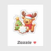 Kerst stickers en labels (Vel)