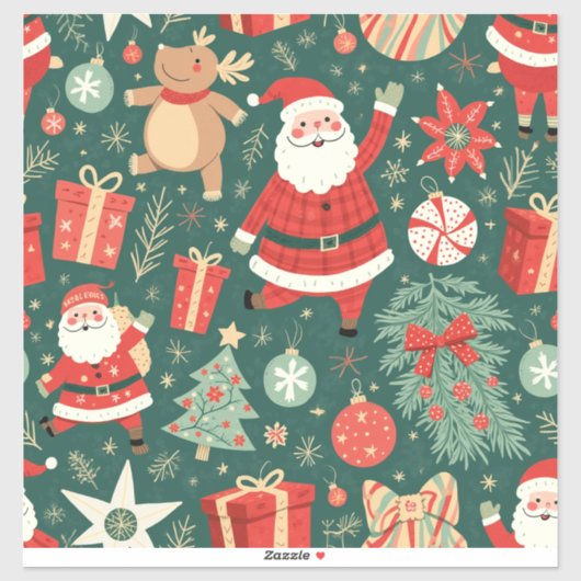 kerst stickers en labels (Vel)