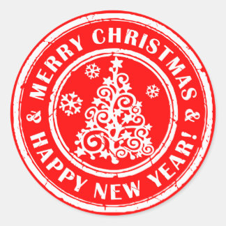 Kerst stickers Feestelijke envelopzegels