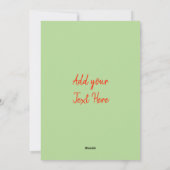 Kerst stickers Festive Pattern Feestdagenkaart (Achterkant)