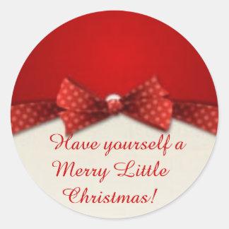 Kerst stickers met een paarse staart