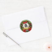 Kerst stickers met naam en lichtjes (Envelop)