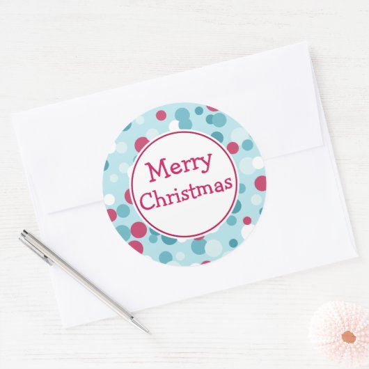Kerst stickers met prettige kerstpunten (Envelop)