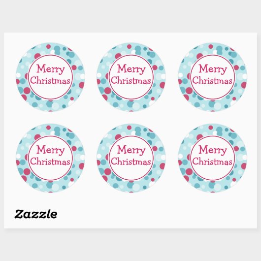 Kerst stickers met prettige kerstpunten (Vel)