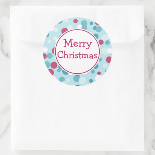 Kerst stickers met prettige kerstpunten (Tas)