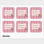 Kerst stickers met seizoensgroeten (Vel)