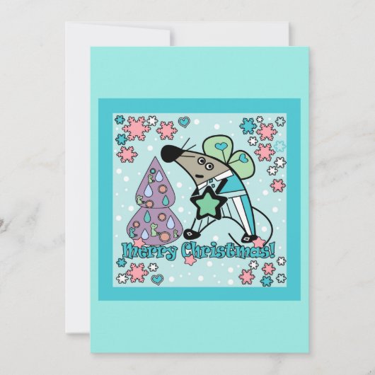 Kerst stickers , nieuw jaar kaart (Voorkant)