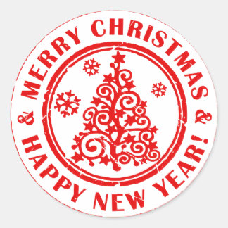 Kerst stickers of letterverzegelingen