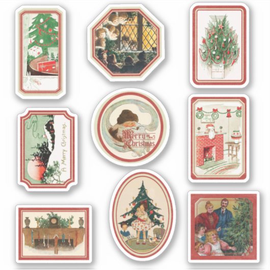 Kerst stickers Scrapbooking Journal Planner (Voorkant)